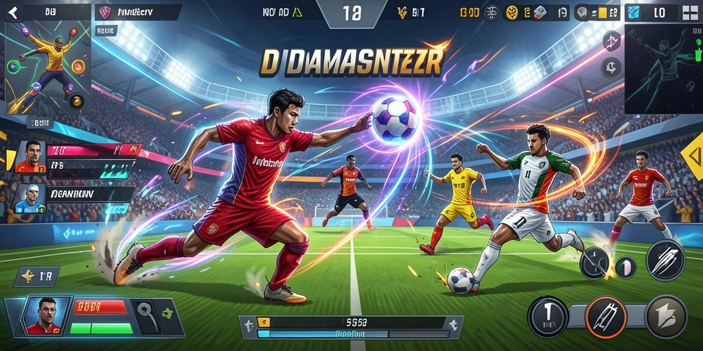 Tangkapan layar menampilkan aksi seru di dalam game.