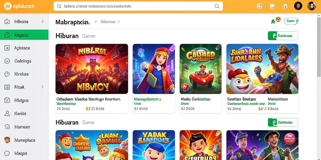 Tampilan awal yang menarik saat memulai game.