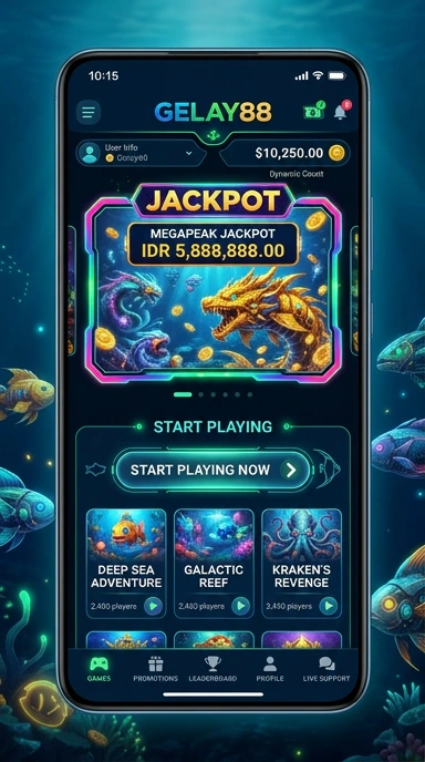 Pratinjau antarmuka gelay88 — aplikasi APK resmi Android v5.2.8